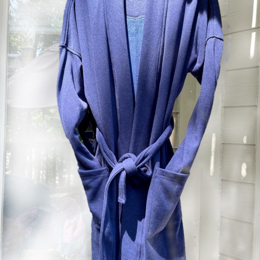UGG Blue Soft Fleece Lined Robe Sz Womens S